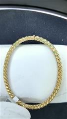 Gold Bangle Bracelet 14K Yellow Gold 9.8g